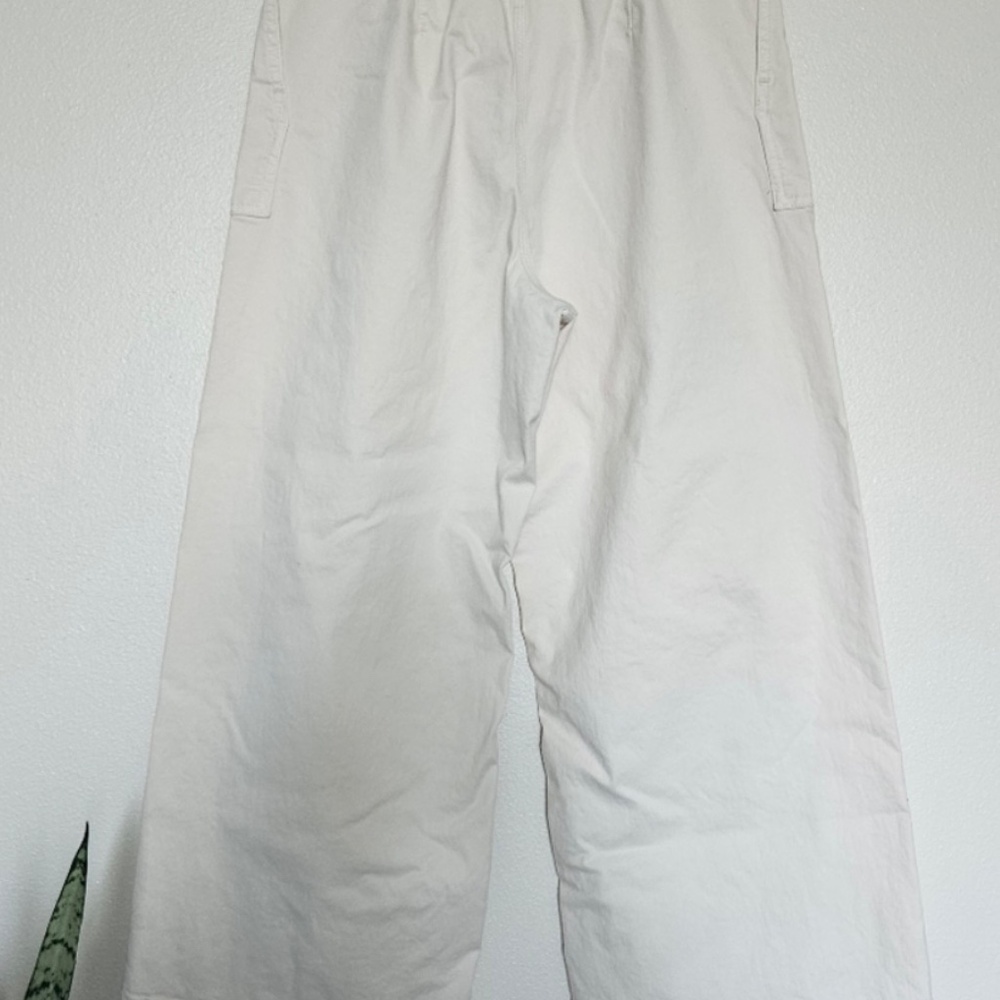 Lou & Grey Wide Leg Cotton Pants - Cream - Picture 4 of 8